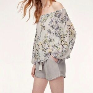 Aritzia Wilfred Allegra linen shorts